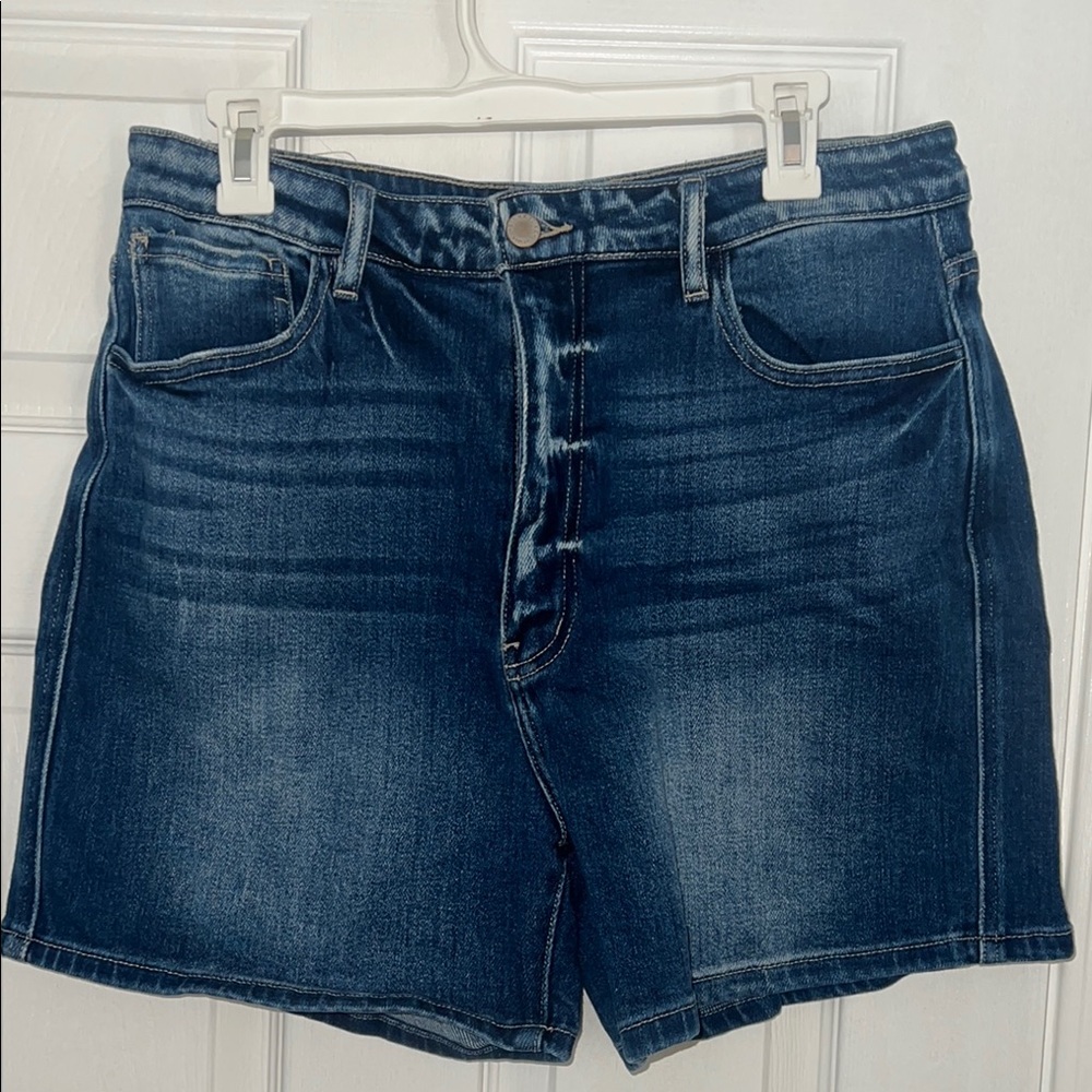 KANCAN - “Mom Fit” Denim Blue Women's Shorts (High Waisted)
